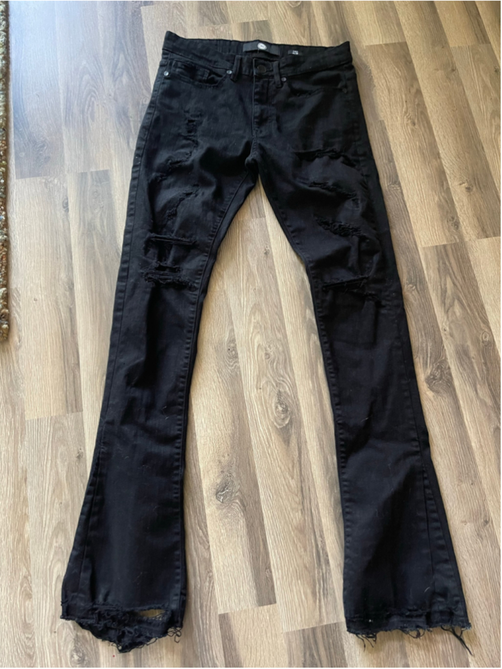 Men's Jordan Craig Distressed Skinny Jeans Black Waist 30